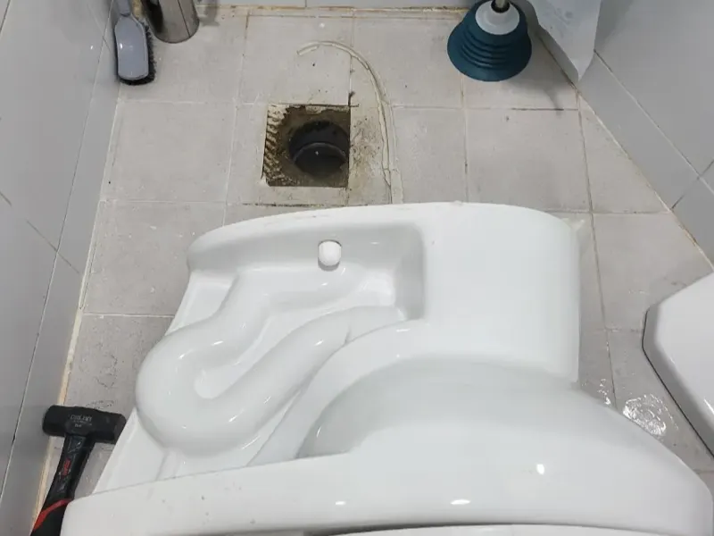 괴산 변기막힘 작업사례