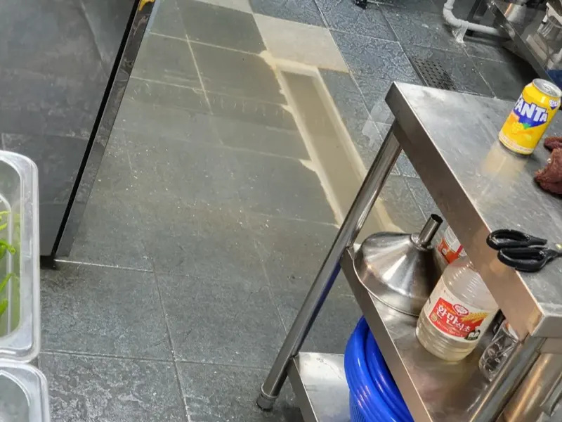 괴산 상가·주방 배관 작업사례 2